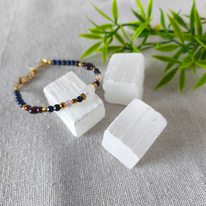 Cubo Irregular de Selenita 3x3 cm | Estabilidad, Limpieza Energética y Paz