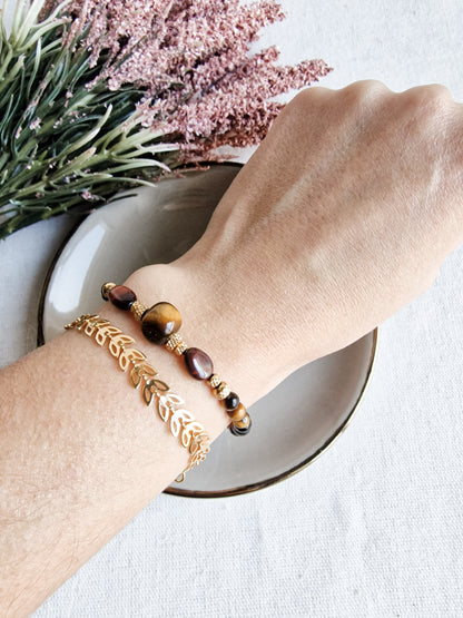 Pulsera Amuleto de Ojo de Tigre | Protección, Confianza y Éxito.