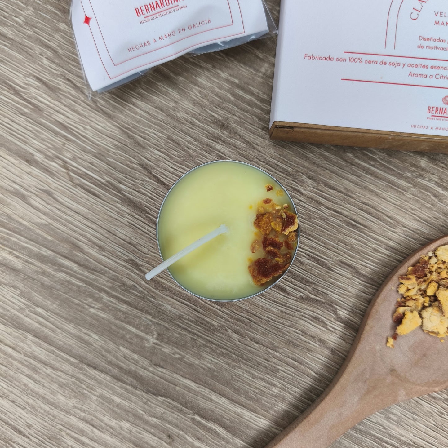 Vela de Té para Manifestar Claridad y Avance.