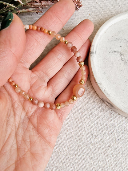 Pulsera Amuleto Piedra del Sol | Vitalidad, Autoestima y Energía