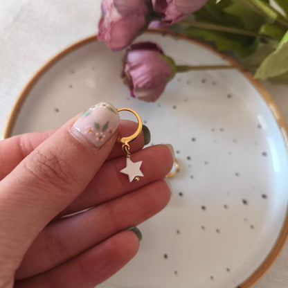 Aro Mini Delicate Star Dorado