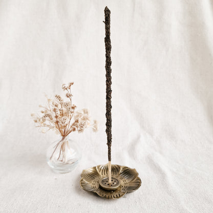 Portainciensos Flor Metal color Bronce