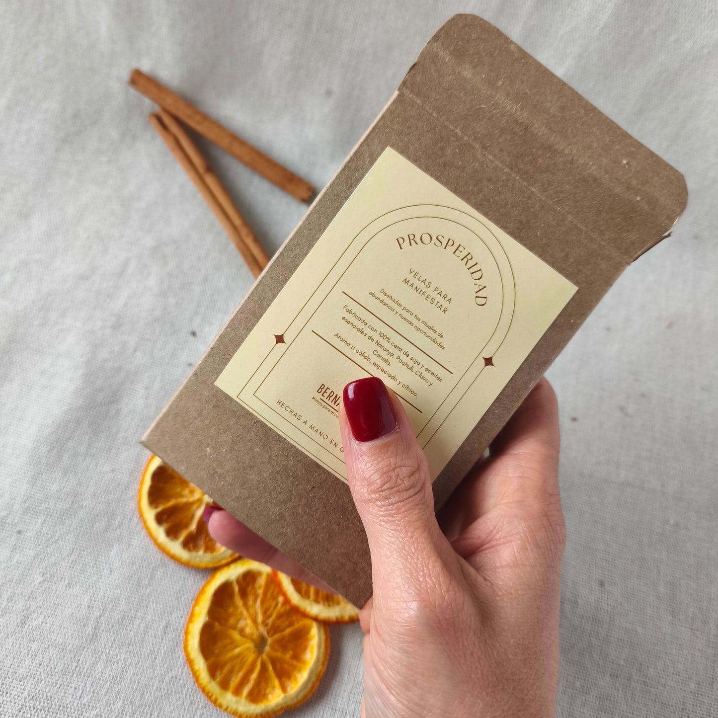 Vela de Té para Manifestar Prosperidad