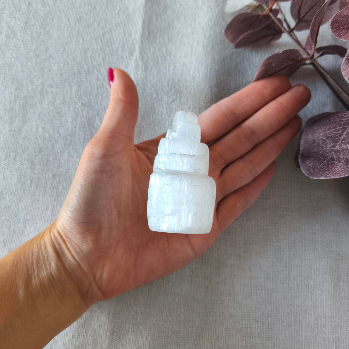 Monolito de Selenita Pequeño (6 cm) | Limpieza Energética, Paz y Recarga de Piedras