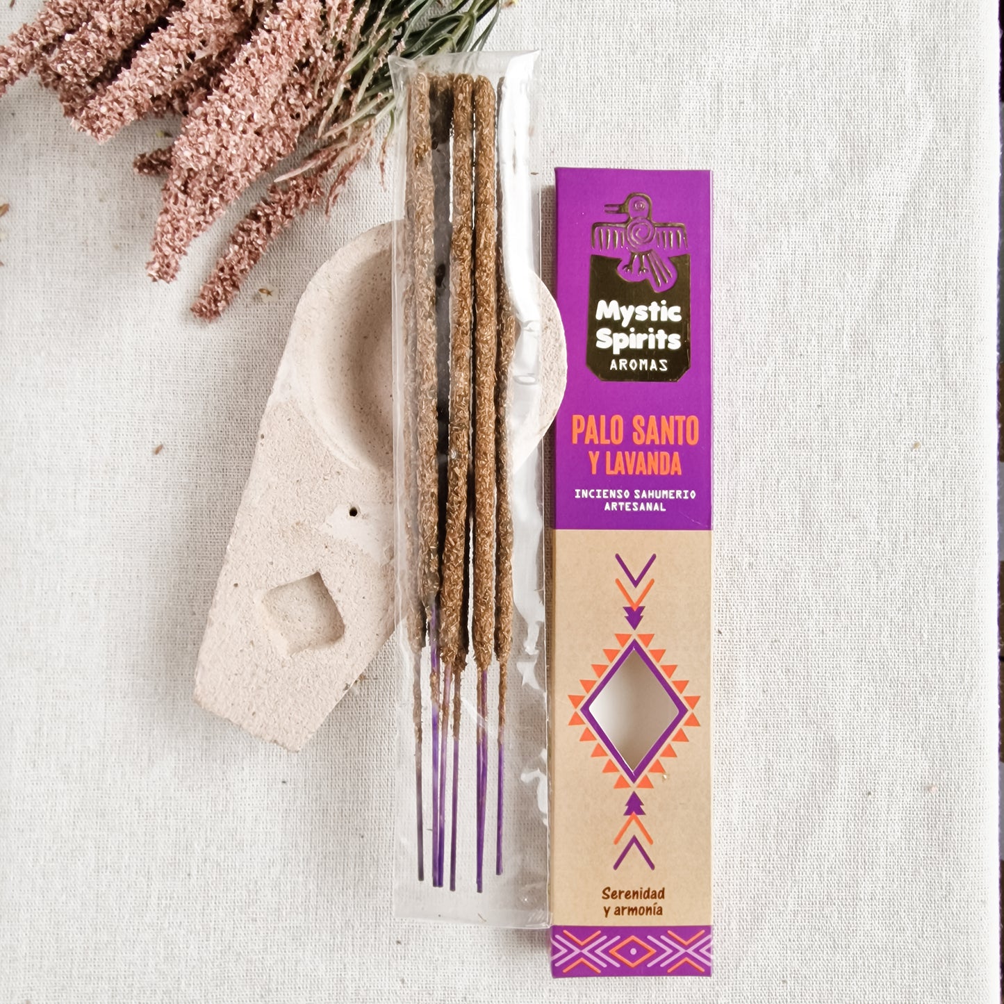 Incienso Orgánico Palo Santo y Lavanda