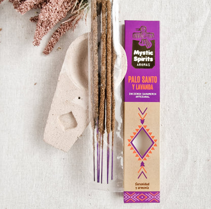 Incienso Orgánico Palo Santo y Lavanda | Relax Antiestrés y Descanso Reparador