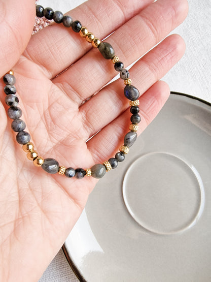 Pulsera Amuleto de Labradorita | Protección, Magia y Calma Mental.