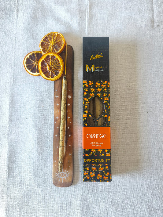 Incienso Artesanal de Naranja para Manifestar Oportunidades