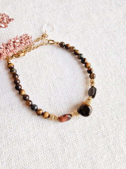 Pulsera Amuleto de Ojo de Tigre | Protección, Confianza y Éxito.