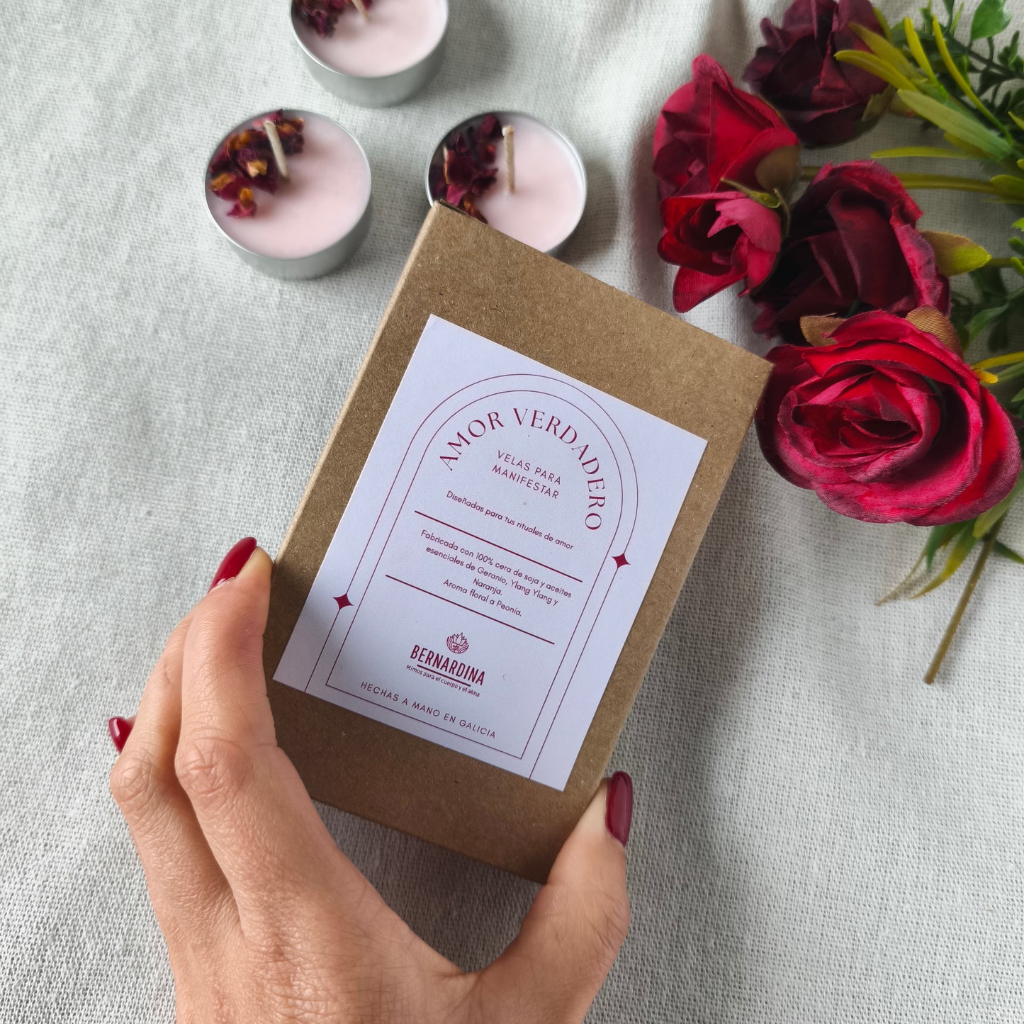 Vela de Té para Manifestar Amor Verdadero