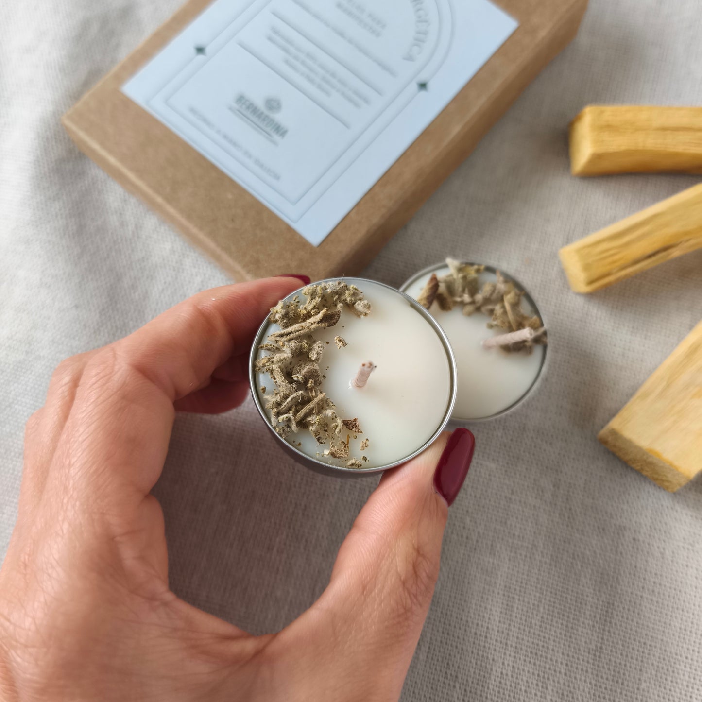 Vela de Té para Manifestar Limpieza Energética
