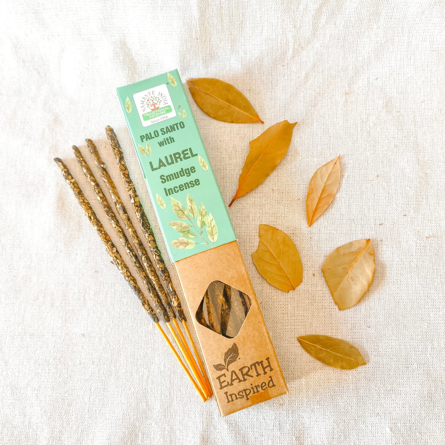Incienso Artesanal Palo Santo con Laurel • Abundancia, Éxito y Limpieza Profunda