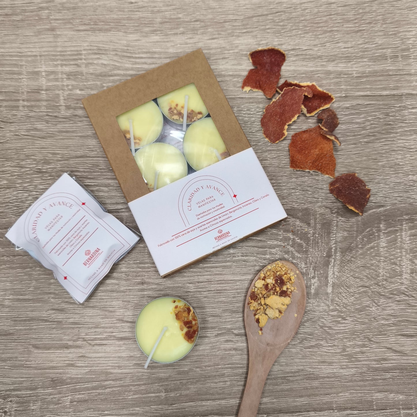 Vela de Té para Manifestar Claridad y Avance.