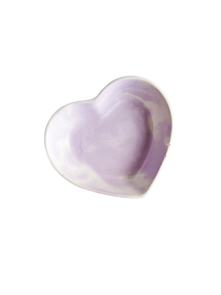 Quemador Sahumador Artesanal Corazón Cemento