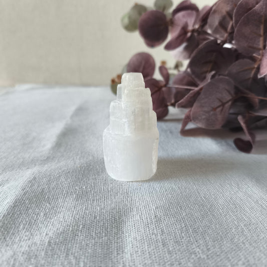 Monolito de Selenita Pequeño (6 cm) | Limpieza Energética, Paz y Recarga de Piedras