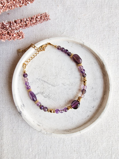 Pulsera Amuleto  Amatista | Serenidad, Protección e Intuición.
