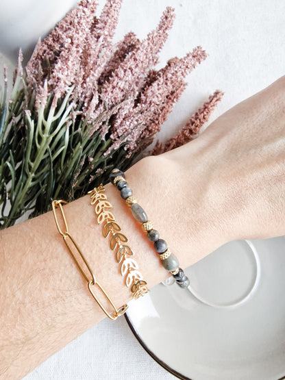 Pulsera Amuleto de Labradorita | Protección, Magia y Calma Mental.