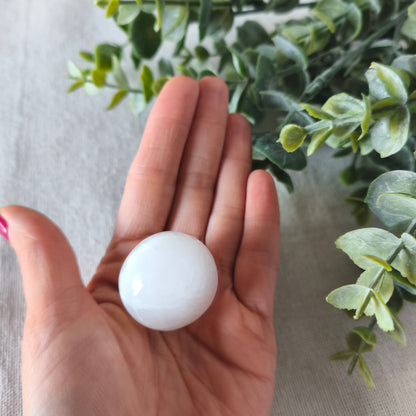 Rodado de Selenita Pulida | Estabilidad, Limpieza Energética y Paz