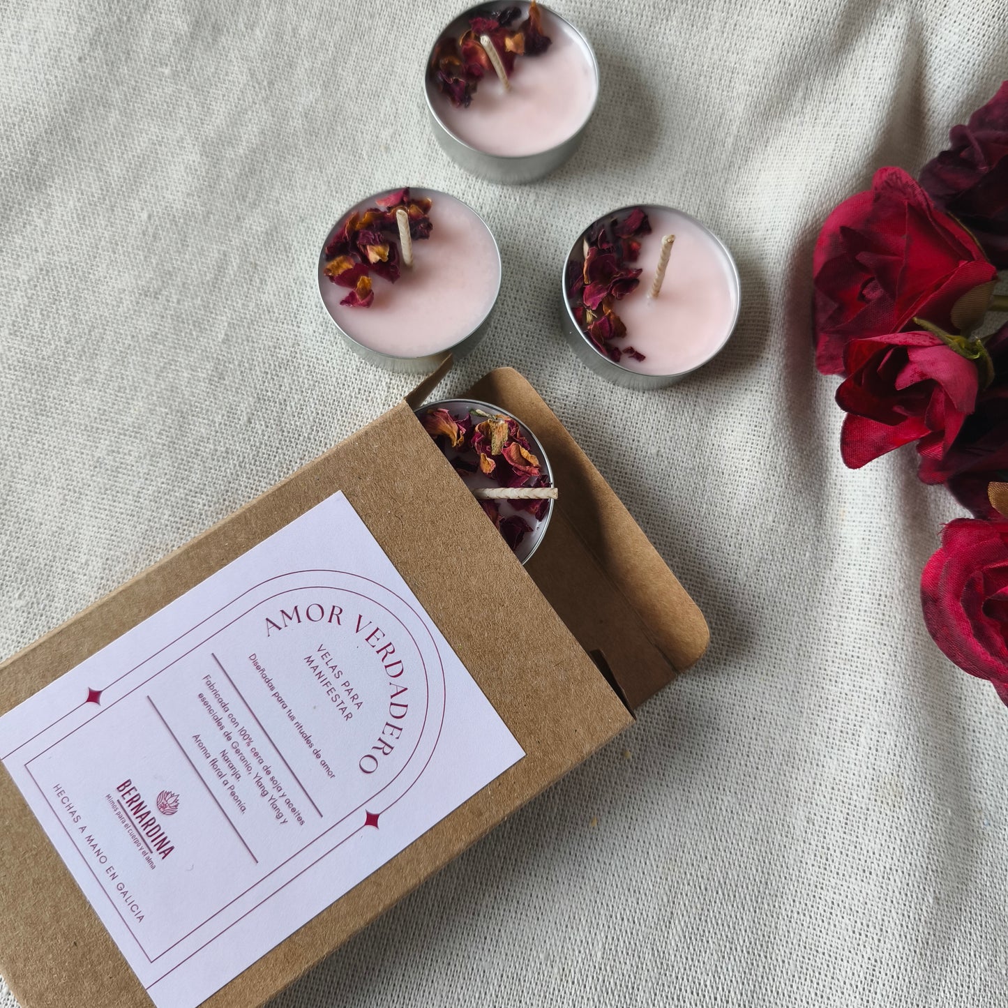 Vela de Té para Manifestar Amor Verdadero