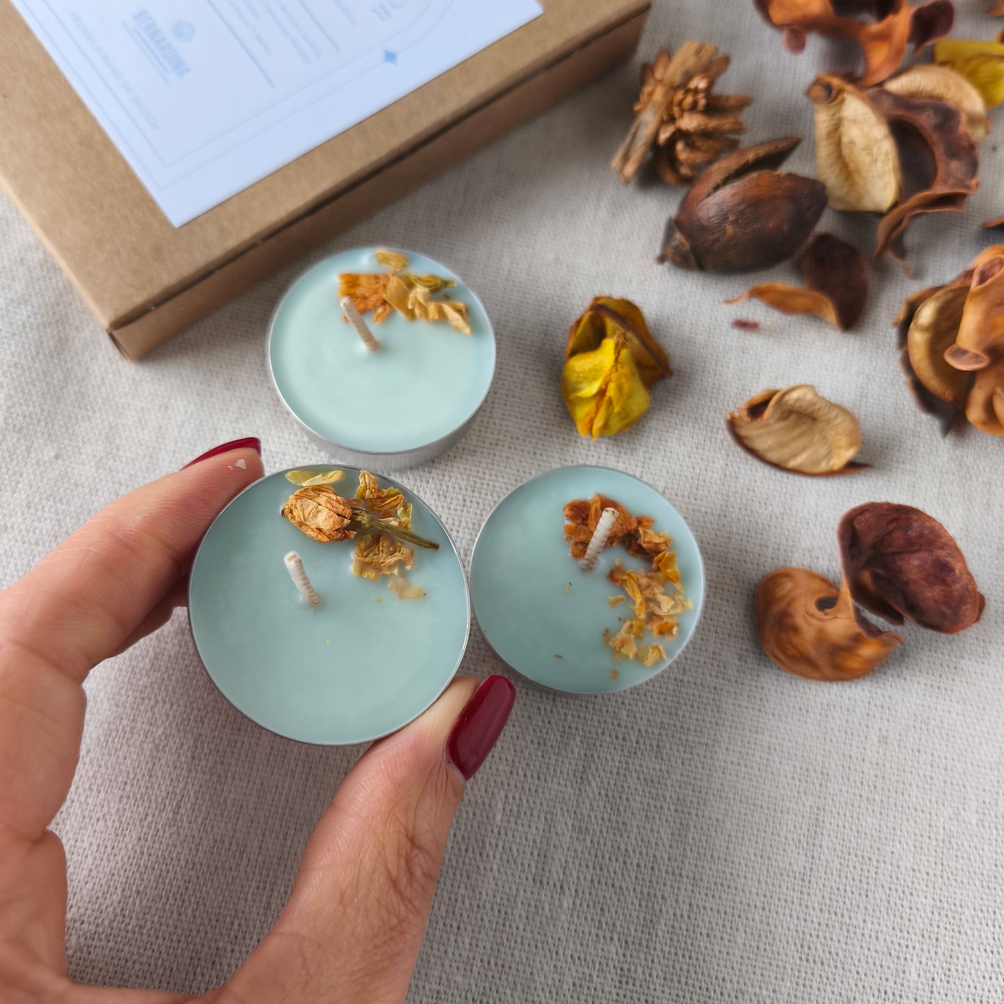 Vela de Té para Manifestar Armonía Interior