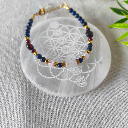Placa Redonda de Selenita  Grabada Flor de la Vida y 7 Chakras | Limpieza y Equilibrio Energético