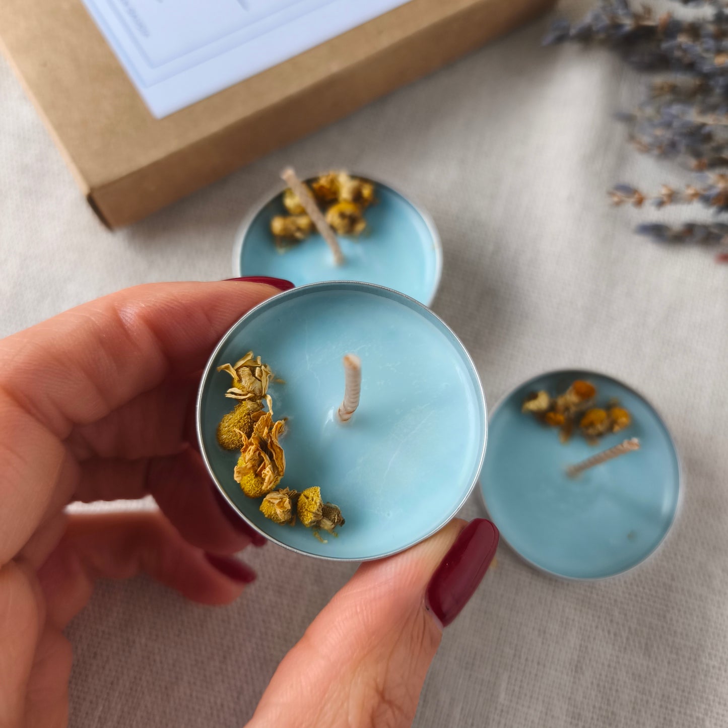 Vela de Té para Manifestar Serenidad y Calma