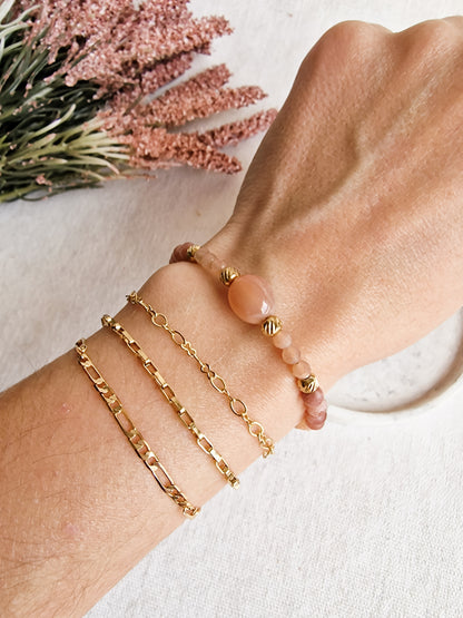 Pulsera Amuleto Piedra del Sol | Vitalidad, Autoestima y Energía