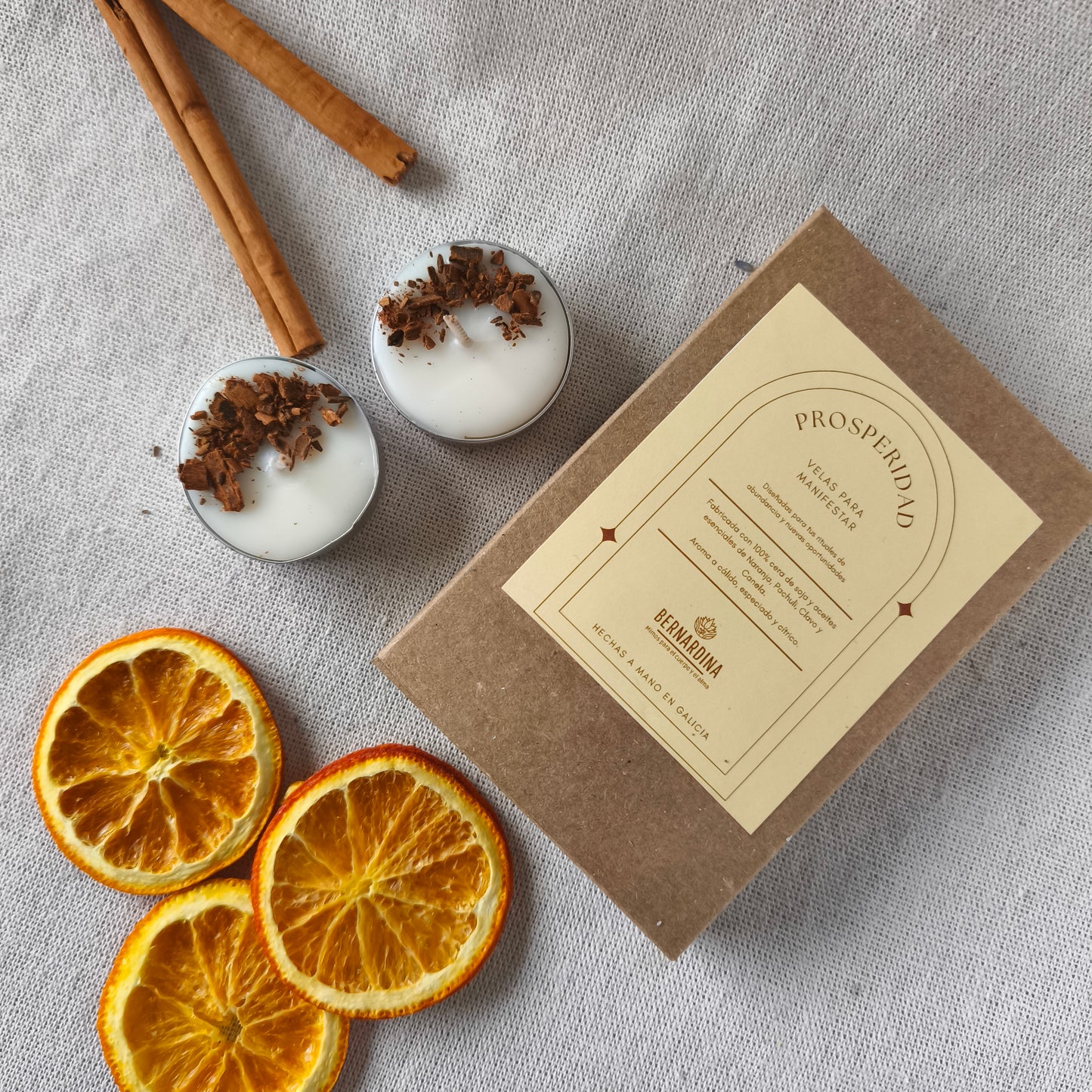 Vela de Té para Manifestar Prosperidad