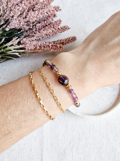 Pulsera Amuleto  Amatista | Serenidad, Protección e Intuición.