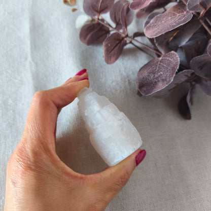Monolito de Selenita Pequeño (6 cm) | Limpieza Energética, Paz y Recarga de Piedras