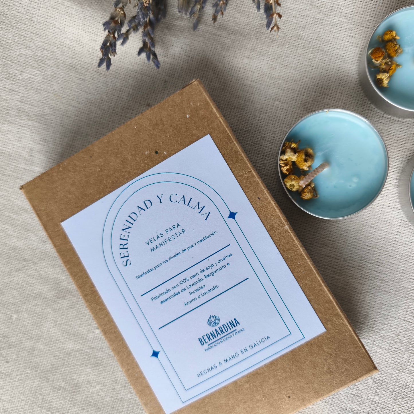 Vela de Té para Manifestar Serenidad y Calma