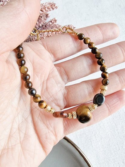 Pulsera Amuleto de Ojo de Tigre | Protección, Confianza y Éxito.
