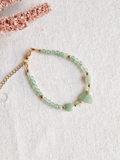 Pulsera Amuleto de Aventurina | Abundancia, Calma y Sanación del Corazón.