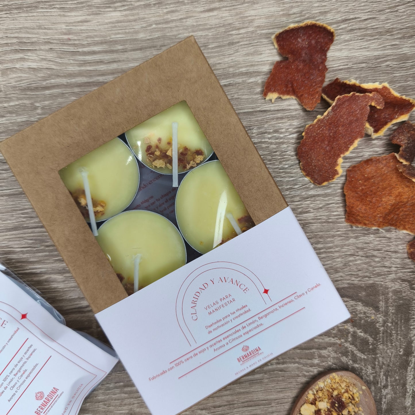 Vela de Té para Manifestar Claridad y Avance.