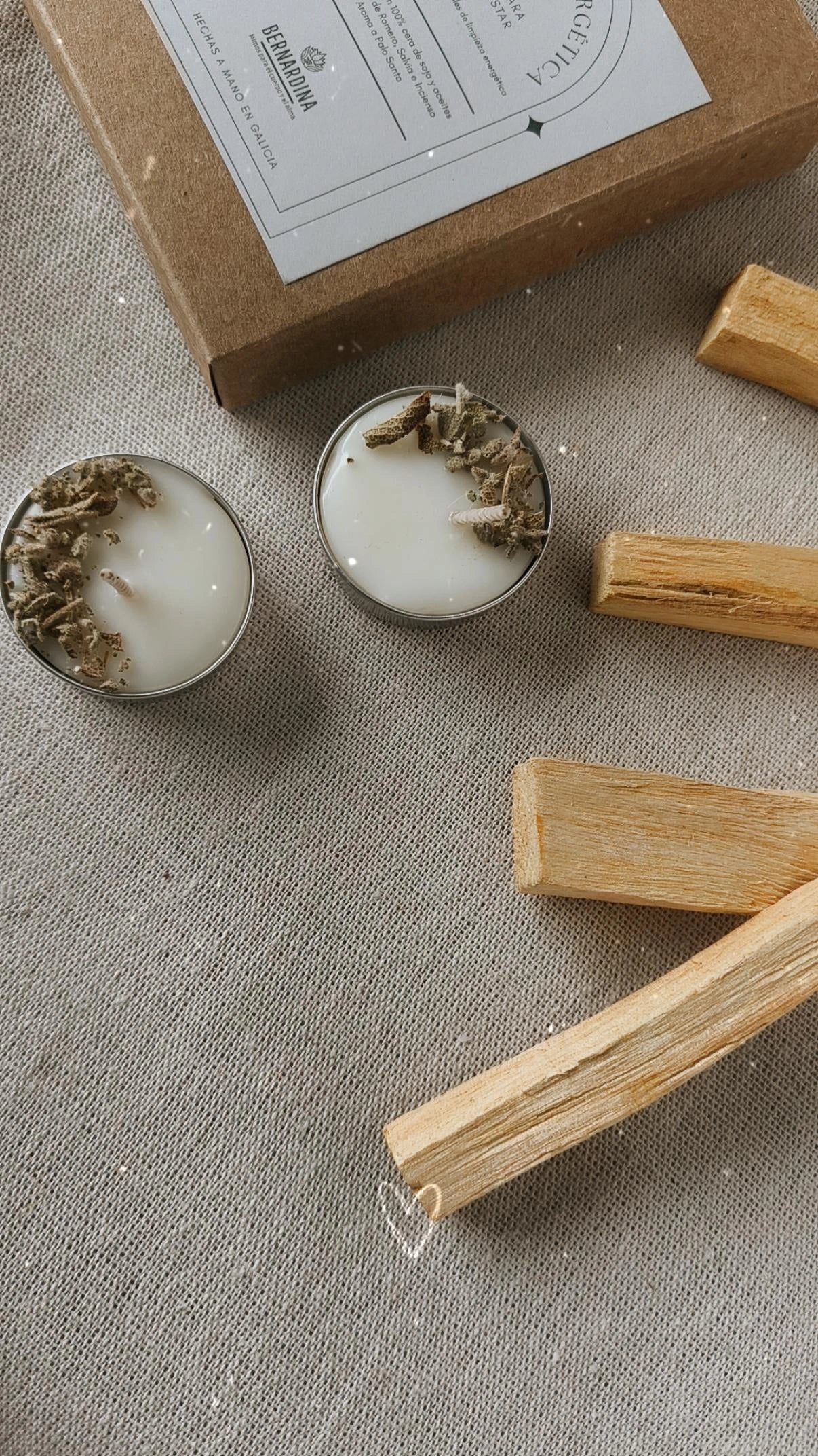 Vela de Té para Manifestar Limpieza Energética