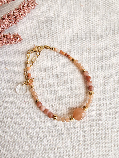 Pulsera Amuleto Piedra del Sol | Vitalidad, Autoestima y Energía