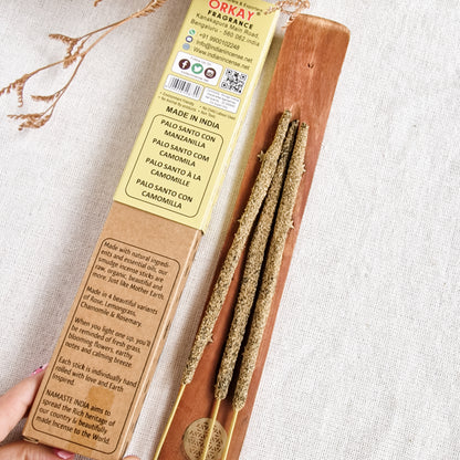 Incienso Artesanal Palo Santo con Manzanilla • Calma Profunda, Confort y Sanación