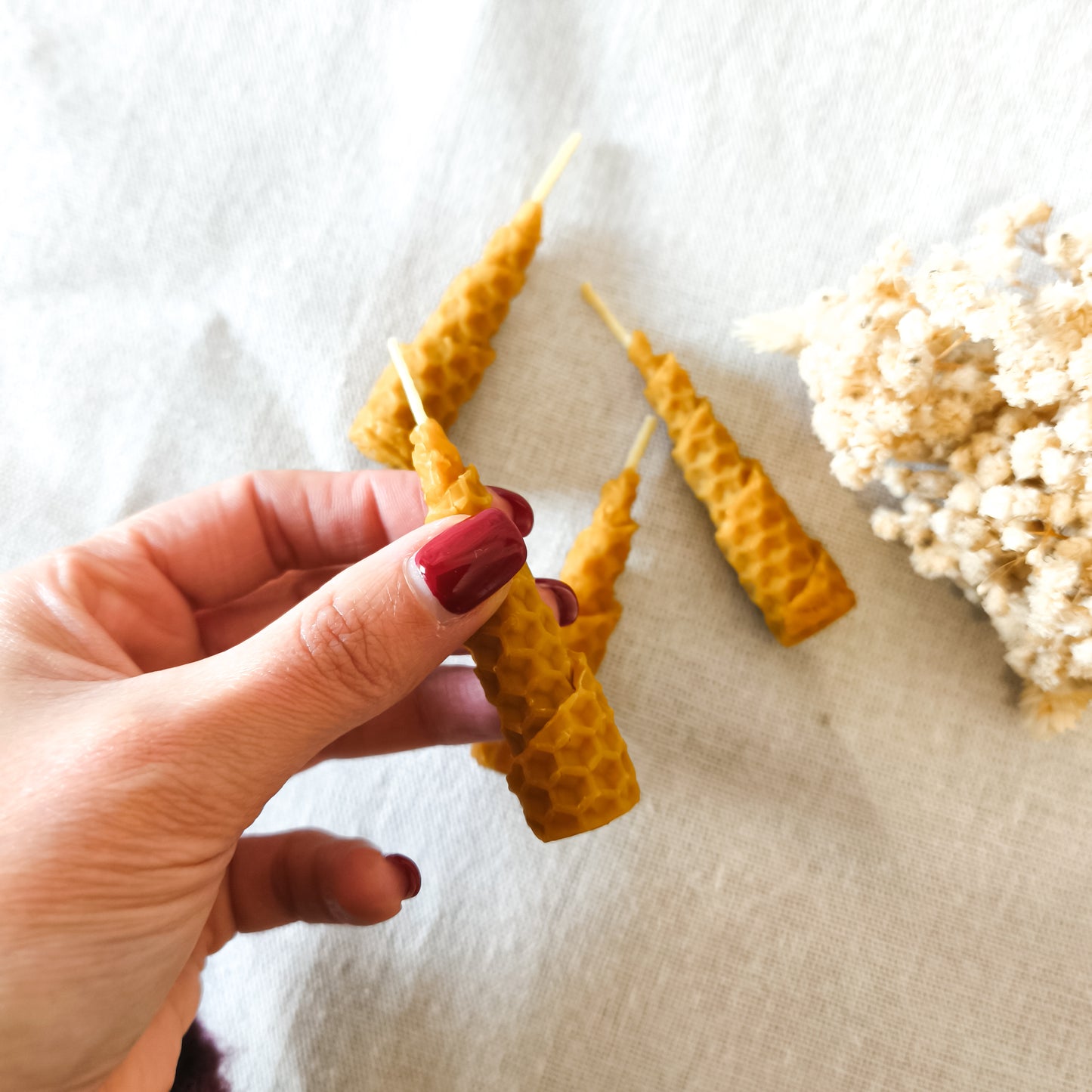 Mini Vela de Miel clásica Espiral 1,8x6cm