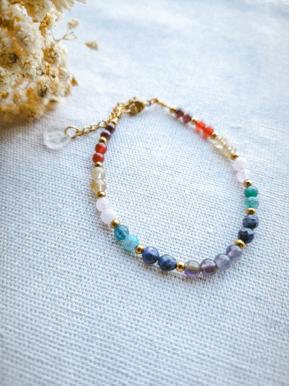 Pulsera 7 Chakras Dorado
