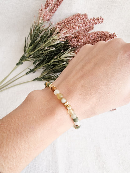 Pulsera Amuleto de Serpentina | Transformación, Vitalidad y Equilibrio.