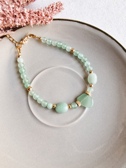 Pulsera Amuleto de Aventurina | Abundancia, Calma y Sanación del Corazón.