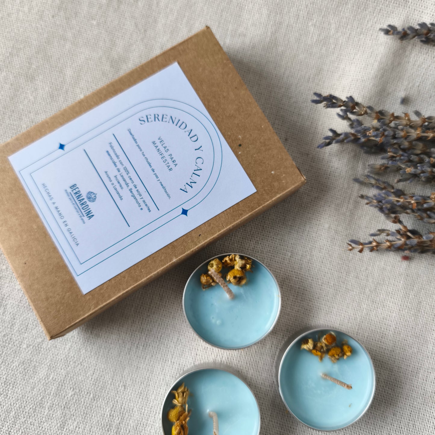 Vela de Té para Manifestar Serenidad y Calma