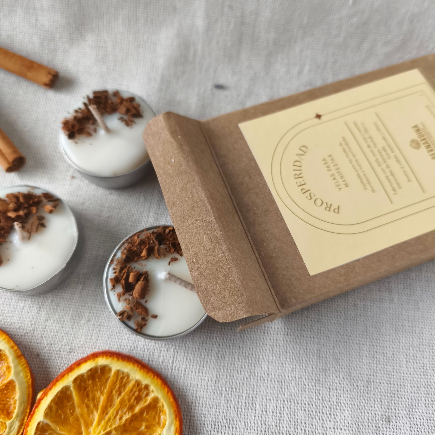 Vela de Té para Manifestar Prosperidad