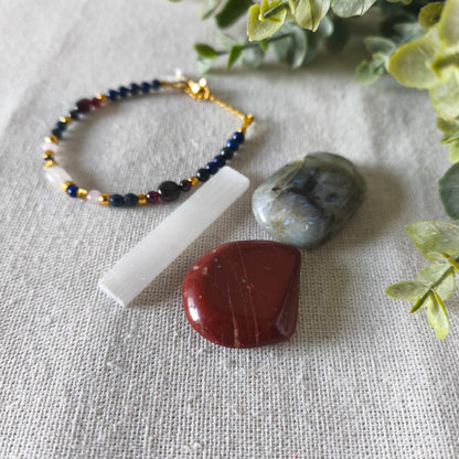 Mini Barra Selenita | Mineral Natural para Limpieza y Calma