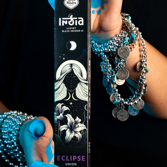 Incienso India Black Eclipse - Unión | Aroma Jazmín Mogra