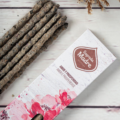 Incienso Sagrada Madre Yagra con Vainilla y Rosa -Amor y Prosperidad