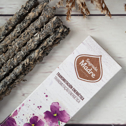 Incienso Sagrada Madre Yagra con Violetas y Lavanda - Transmutación Energética