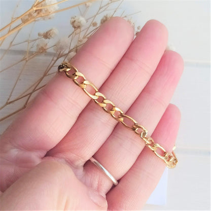 Pulsera Roma Grande Acero Dorada