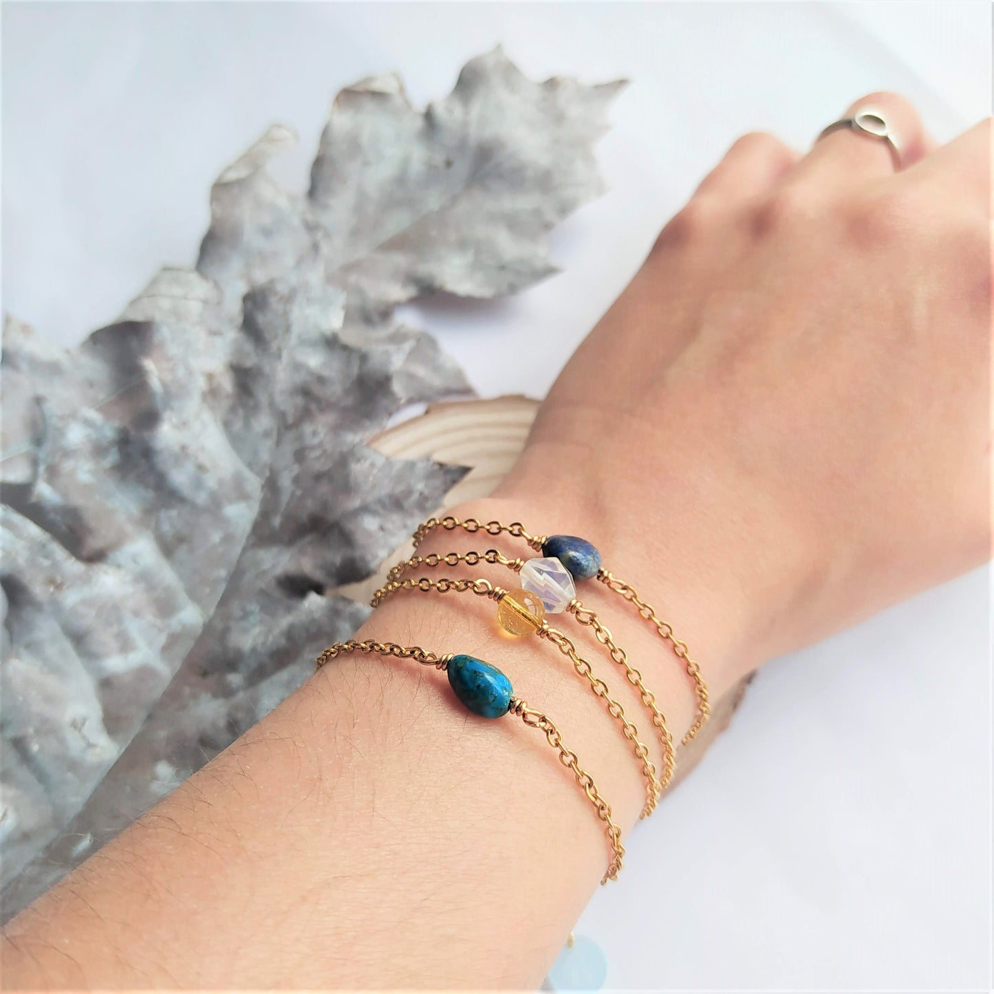 Pulsera Piedra Mes de Nacimiento Basic-Noviembre