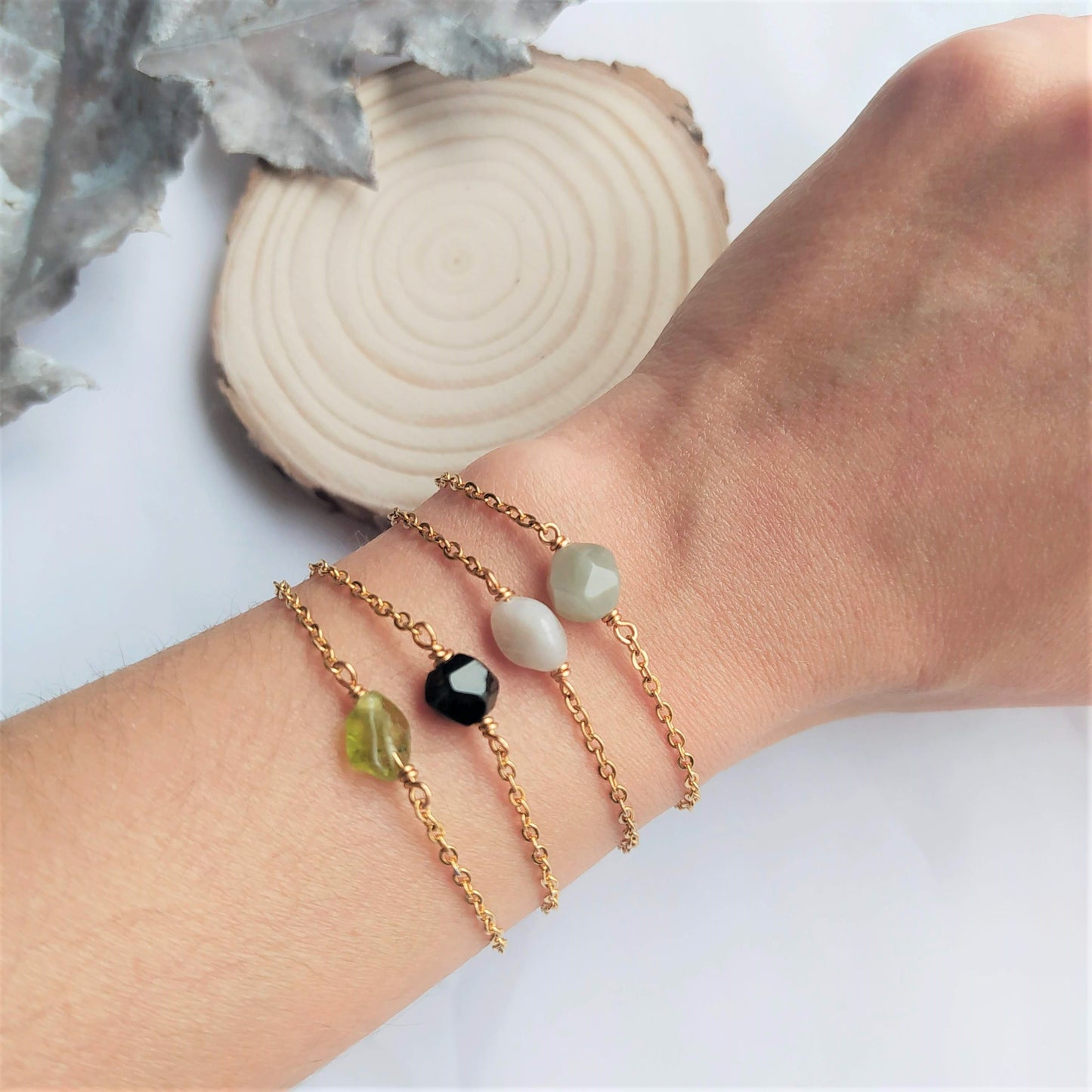 Pulsera Piedra Mes de Nacimiento Basic-Julio